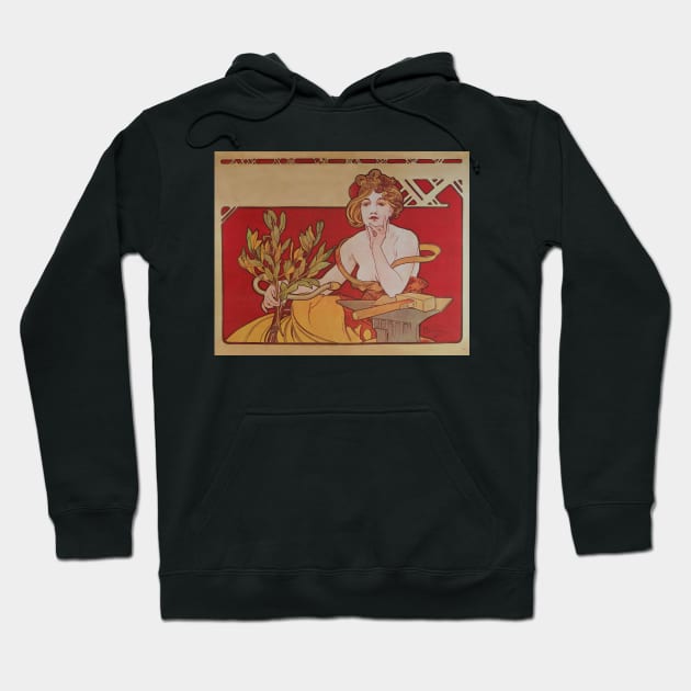Cycles by A. Mucha Hoodie by Artimaeus